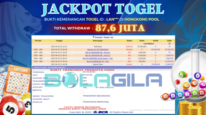 bukti jp bolagila #121