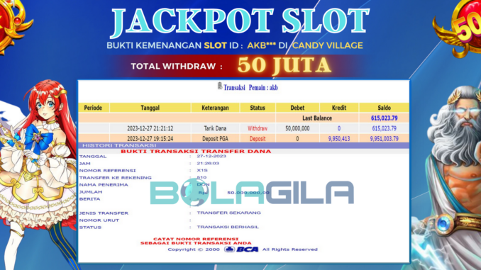 BUKTI JP BOLAGILA #582