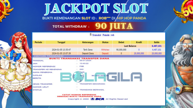 BUKTI JP BOLAGILA #599